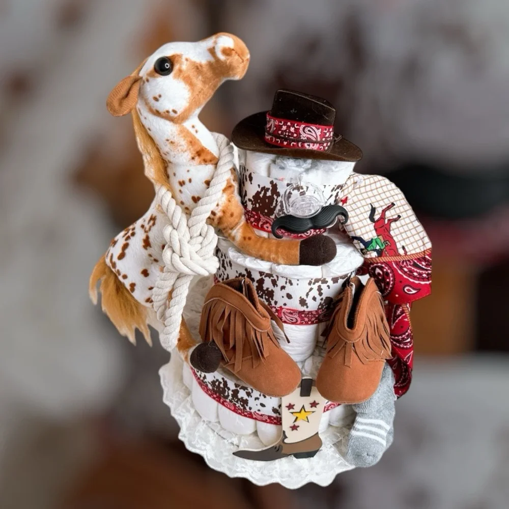 Wild West Cowboy Diaper Cake